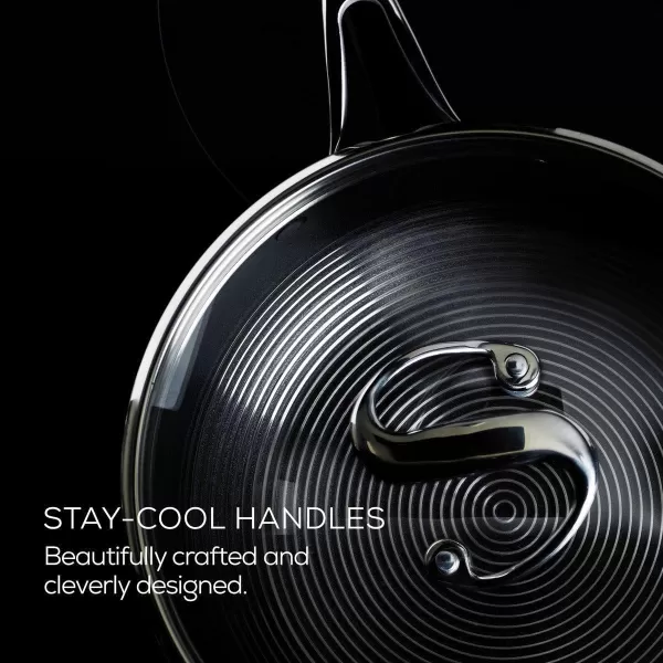 Circulon Clad Stainless Steel Cookware Pots and Pans and Utensil Set with Hybrid SteelShield and Nonstick Technology, 12 Piece - Silver)