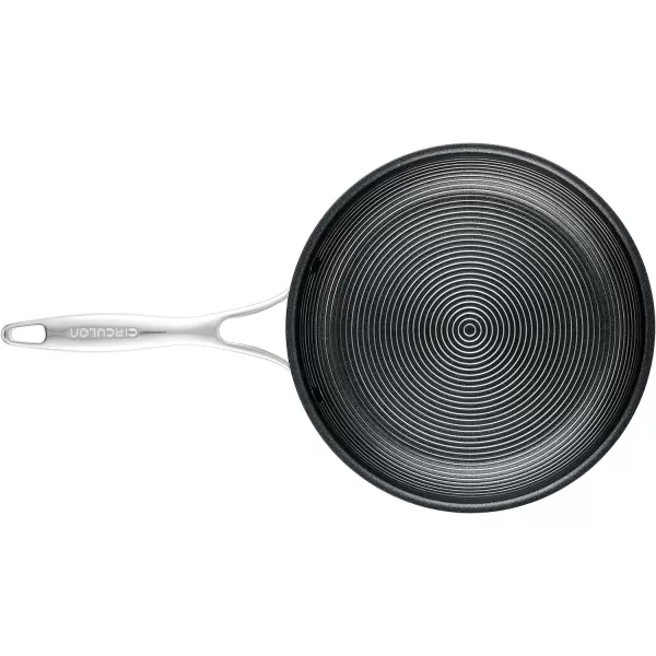 Circulon Clad Stainless Steel Wok/Stir Fry with Glass Lid and Hybrid SteelShield and Nonstick Technology, 14 Inch - Silver)