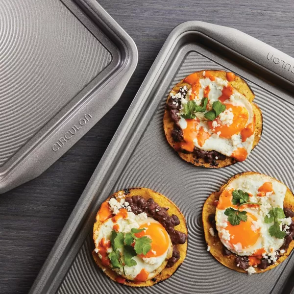 Circulon Nonstick Bakeware, Nonstick Cookie Sheet / Baking Sheet - 10 Inch x 15 Inch, Chocolate Brown