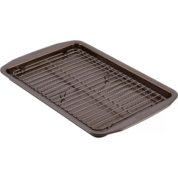 Circulon Nonstick Bakeware, Nonstick Cookie Sheet / Baking Sheet - 10 Inch x 15 Inch, Chocolate Brown