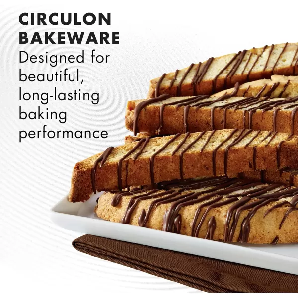 Circulon Nonstick Bakeware, Nonstick Cookie Sheet / Baking Sheet - 10 Inch x 15 Inch, Chocolate Brown
