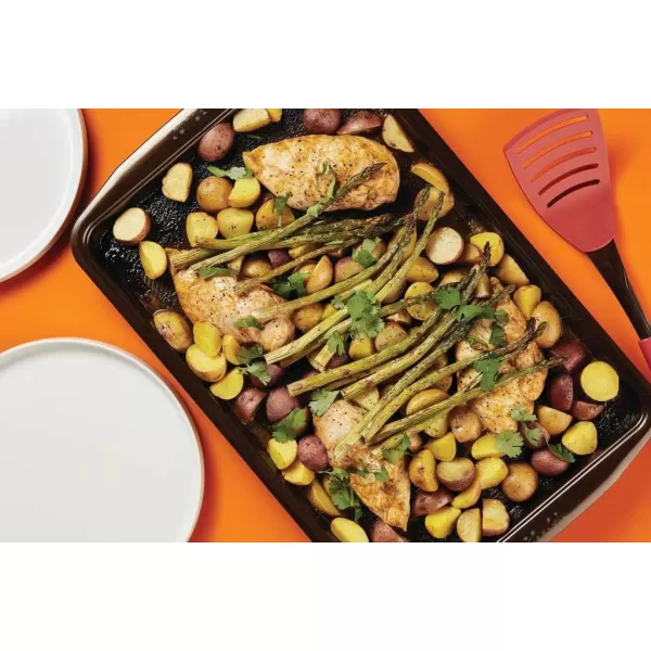 Circulon Nonstick Bakeware, Nonstick Cookie Sheet / Baking Sheet - 10 Inch x 15 Inch, Chocolate Brown