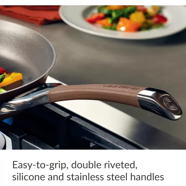Circulon Symmetry Dishwasher Safe Hard Anodized Nonstick Cookware Pots and Pans Set, 11-Piece, Chocolate