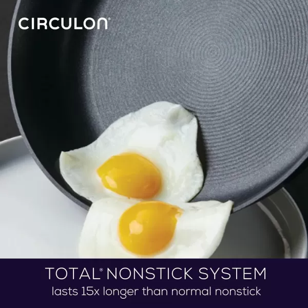 Circulon Symmetry Hard Anodized Nonstick Wok/Stir Fry Pan with Lid, 12", Chocolate
