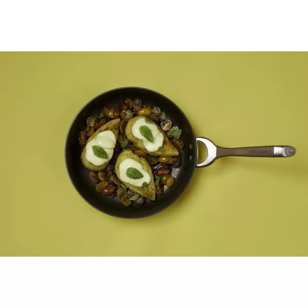 Circulon Symmetry Hard Anodized Nonstick Wok/Stir Fry Pan with Lid, 12", Chocolate