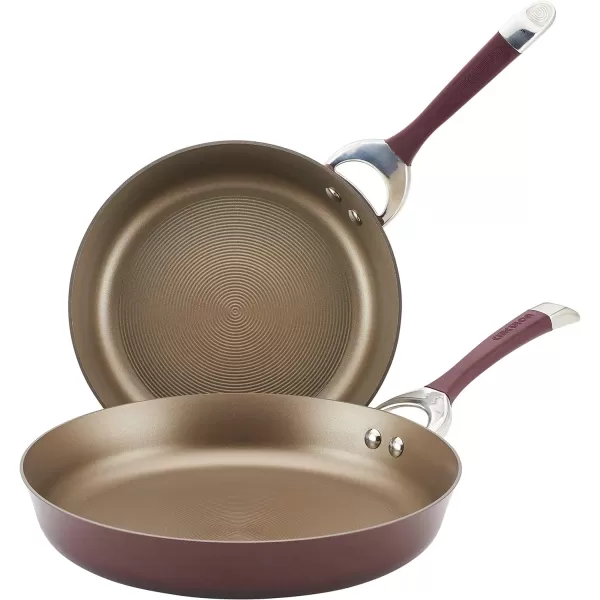 Circulon Symmetry Hard Anodized Nonstick Wok/Stir Fry Pan with Lid, 12", Chocolate
