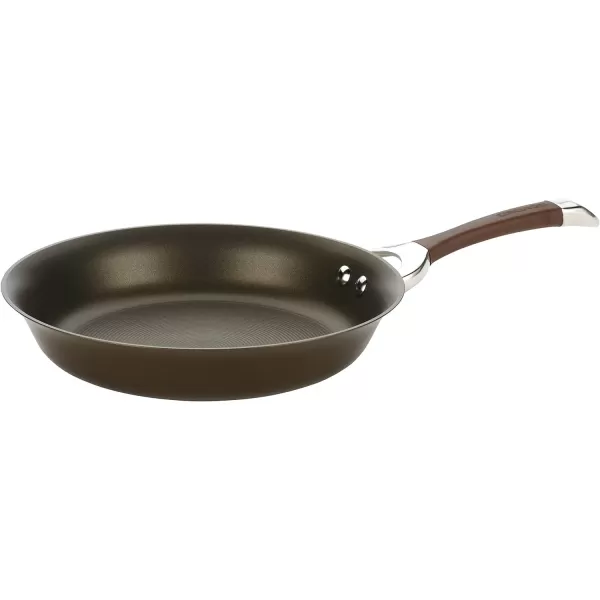 Circulon Symmetry Hard Anodized Nonstick Wok/Stir Fry Pan with Lid, 12", Chocolate