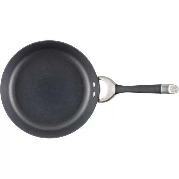 Circulon Symmetry Hard Anodized Nonstick Wok/Stir Fry Pan with Lid, 12", Chocolate
