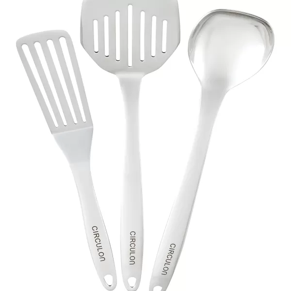 Circulon Tools and Gadgets Stainless Steel Kitchen/Cooking/Utensils with Crock Set, 6 Piece