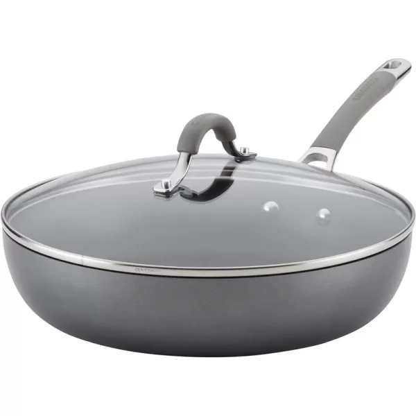 Circulon 84564 Elementum Hard Anodized Nonstick Cookware Set / Pots and Pans Set - 10 Piece, Gray)
