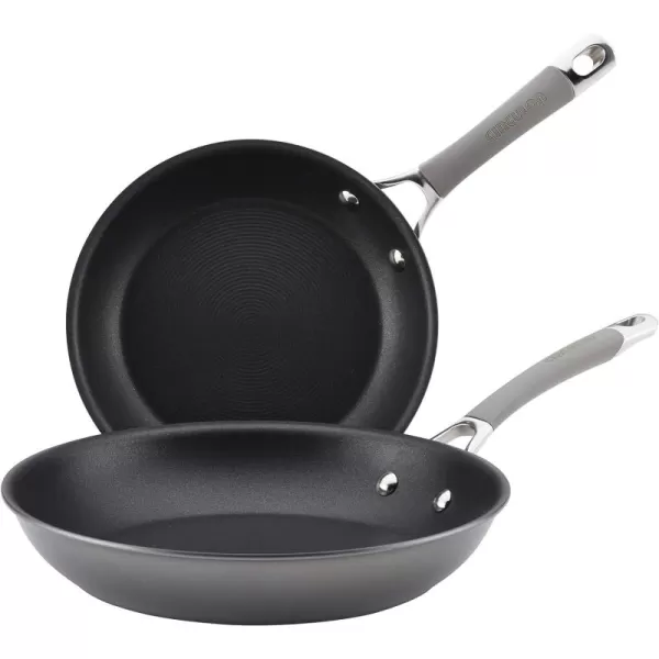 Circulon 84564 Elementum Hard Anodized Nonstick Cookware Set / Pots and Pans Set - 10 Piece, Gray)