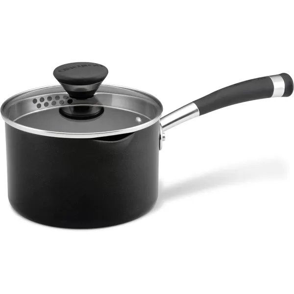 Circulon Acclaim Hard Anodized Nonstick Casserole Dish/Casserole Pan with Lid - 4.5 Quart, Black