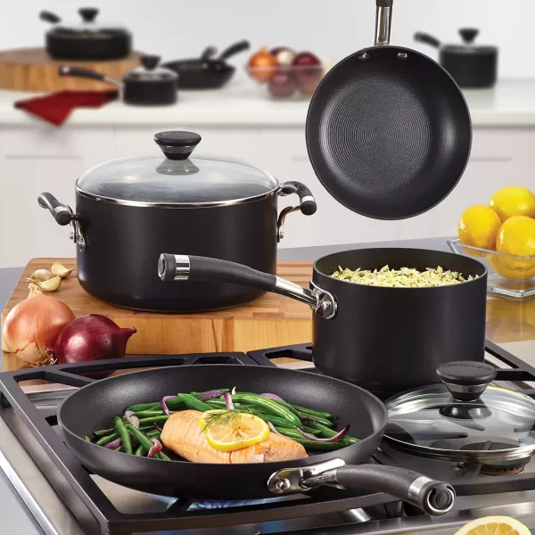 Circulon Acclaim Hard Anodized Nonstick Casserole Dish/Casserole Pan with Lid - 4.5 Quart, Black