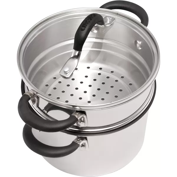 Circulon Momentum Stainless Steel Sauce Pan/Saucepan with Lid, 2 Quart, Silver