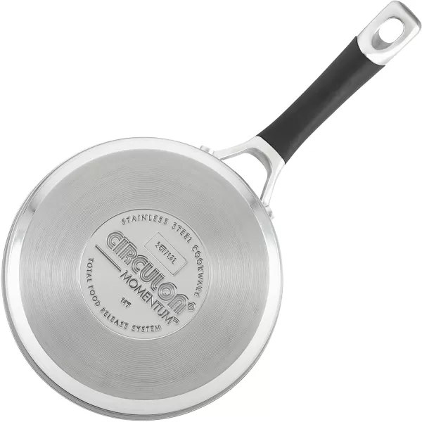 Circulon Momentum Stainless Steel Sauce Pan/Saucepan with Lid, 2 Quart, Silver