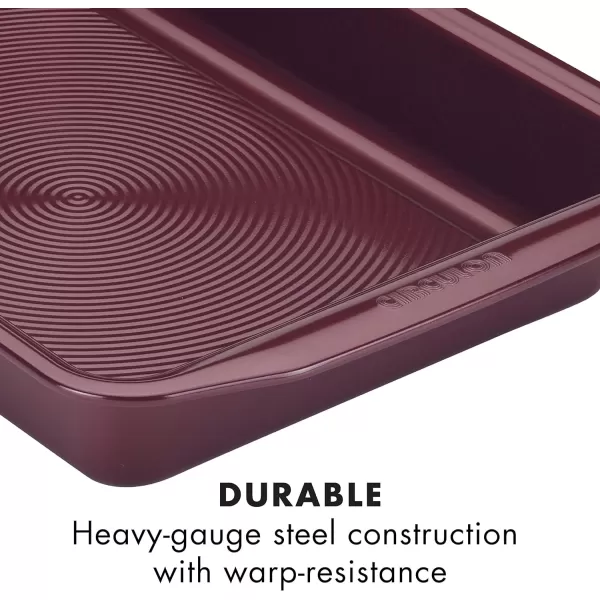 Circulon Nonstick Bakeware Set with Nonstick Bread Pan, Baking Pan, Cookie Sheet / Baking Sheet and Cake Pans - 5 Piece, Gray