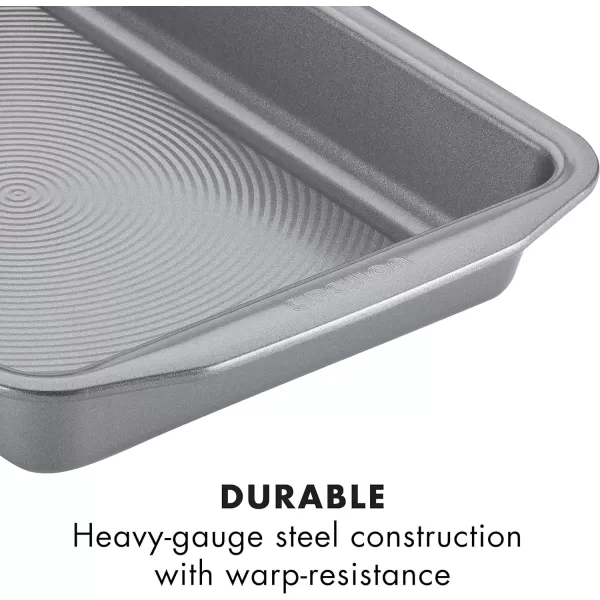 Circulon Nonstick Bakeware Set with Nonstick Bread Pan, Baking Pan, Cookie Sheet / Baking Sheet and Cake Pans - 5 Piece, Gray