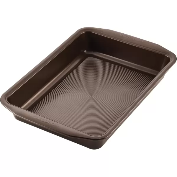 imageCirculon Nonstick Bakeware Baking Pan  Nonstick Cake Pan Round  9 Inch RedChocolate