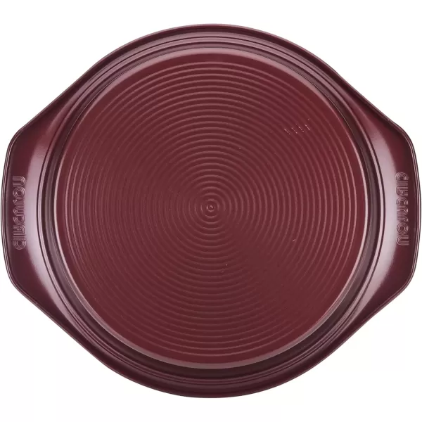 imageCirculon Nonstick Bakeware Baking Pan  Nonstick Cake Pan Round  9 Inch RedMerlot