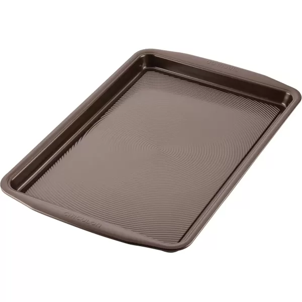 imageCirculon Nonstick Bakeware Set with Nonstick Cookie Sheet  Baking Sheet and Cooling Rack  2 Piece Chocolate BrownChocolate