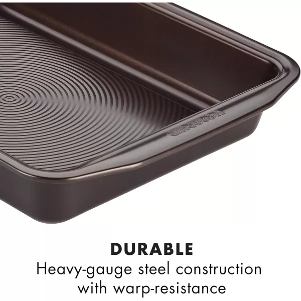 imageCirculon Nonstick Bakeware Set with Nonstick Cookie Sheet  Baking Sheet and Cooling Rack  2 Piece Chocolate BrownChocolate
