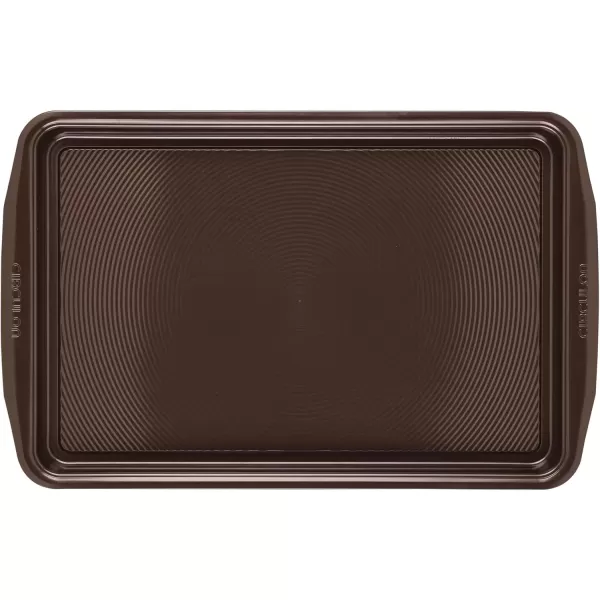 imageCirculon Nonstick Bakeware Set with Nonstick Cookie Sheet  Baking Sheet and Cooling Rack  2 Piece Chocolate BrownChocolate