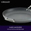 imageCirculon 81401 14quot Helper Handle Hard Anodized Aluminum Skillet 14 Inch Oyster GrayGray