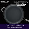 imageCirculon 81401 14quot Helper Handle Hard Anodized Aluminum Skillet 14 Inch Oyster GrayGray