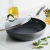 imageCirculon 81401 14quot Helper Handle Hard Anodized Aluminum Skillet 14 Inch Oyster GrayGray