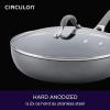 imageCirculon 81401 14quot Helper Handle Hard Anodized Aluminum Skillet 14 Inch Oyster GrayGray