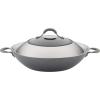 imageCirculon 81401 14quot Helper Handle Hard Anodized Aluminum Skillet 14 Inch Oyster GrayGray