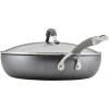 imageCirculon 81401 14quot Helper Handle Hard Anodized Aluminum Skillet 14 Inch Oyster GrayGray