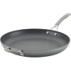 imageCirculon 81401 14quot Helper Handle Hard Anodized Aluminum Skillet 14 Inch Oyster GrayGray