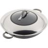 imageCirculon 81401 14quot Helper Handle Hard Anodized Aluminum Skillet 14 Inch Oyster GrayGray