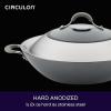imageCirculon 81401 14quot Helper Handle Hard Anodized Aluminum Skillet 14 Inch Oyster GrayGray