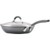 imageCirculon A1 Series with ScratchDefense Technology Nonstick Induction Frying PansSkillets with Lids Metal Utensil Safe Skillet Set wLid 85quot 10quot ampamp 12quot  Graphite