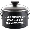 imageCirculon Acclaim Hard Anodized Nonstick Casserole DishCasserole Pan with Lid  45 Quart Black2 Quarts
