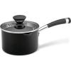 imageCirculon Acclaim Hard Anodized Nonstick Casserole DishCasserole Pan with Lid  45 Quart Black2 Quarts