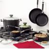 imageCirculon Acclaim Hard Anodized Nonstick Casserole DishCasserole Pan with Lid  45 Quart Black45 Quart