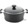 imageCirculon Acclaim Hard Anodized Nonstick Casserole DishCasserole Pan with Lid  45 Quart Black5 Quart