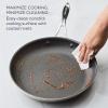 imageCirculon C1 Series Clad Stainless Steel with ScratchDefense Technology Cookware Nonstick Induction Frying PansSkillets with Lids Metal Utensil Safe 6 Piece Set  Polished Stainless SteelSet 85Inch  10Inch  125Inch