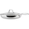 imageCirculon C1 Series Clad Stainless Steel with ScratchDefense Technology Cookware Nonstick Induction Frying PansSkillets with Lids Metal Utensil Safe 6 Piece Set  Polished Stainless Steel125Inch