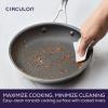 imageCirculon C1 Series Clad Stainless Steel with ScratchDefense Technology Cookware Nonstick Induction Frying PansSkillets with Lids Metal Utensil Safe 6 Piece Set  Polished Stainless Steel10Inch