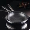 imageCirculon Clad Stainless Steel Frying PansSkillet Set with Hybrid SteelShield and Nonstick Technology 10 Inch and 85 Inch SilverFrying Pan Set 85  10