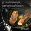 imageCirculon Clad Stainless Steel Frying PansSkillet Set with Hybrid SteelShield and Nonstick Technology 10 Inch and 85 Inch SilverFrying Pan Set 85  10