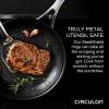 imageCirculon Clad Stainless Steel Frying PansSkillet Set with Hybrid SteelShield and Nonstick Technology 10 Inch and 85 Inch SilverFrying Pan Set 85  10