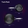 imageCirculon Clad Stainless Steel Frying PansSkillet Set with Hybrid SteelShield and Nonstick Technology 10 Inch and 85 Inch SilverFrying Pan Set 85  10