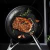 imageCirculon Clad Stainless Steel Frying PansSkillet Set with Hybrid SteelShield and Nonstick Technology 10 Inch and 85 Inch SilverFrying Pan Set 85  10