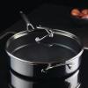 imageCirculon Clad Stainless Steel Frying PansSkillet Set with Hybrid SteelShield and Nonstick Technology 10 Inch and 85 Inch SilverSaute Pan 5 Quart