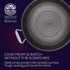 imageCirculon Clad Stainless Steel WokStir Fry with Glass Lid and Hybrid SteelShield and Nonstick Technology 14 Inch  SilverSkillet 125 w Helper Handle